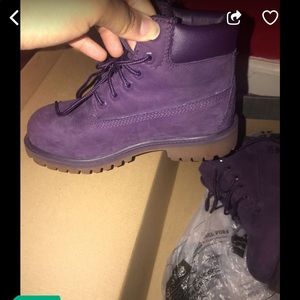 Purple timberlands kids